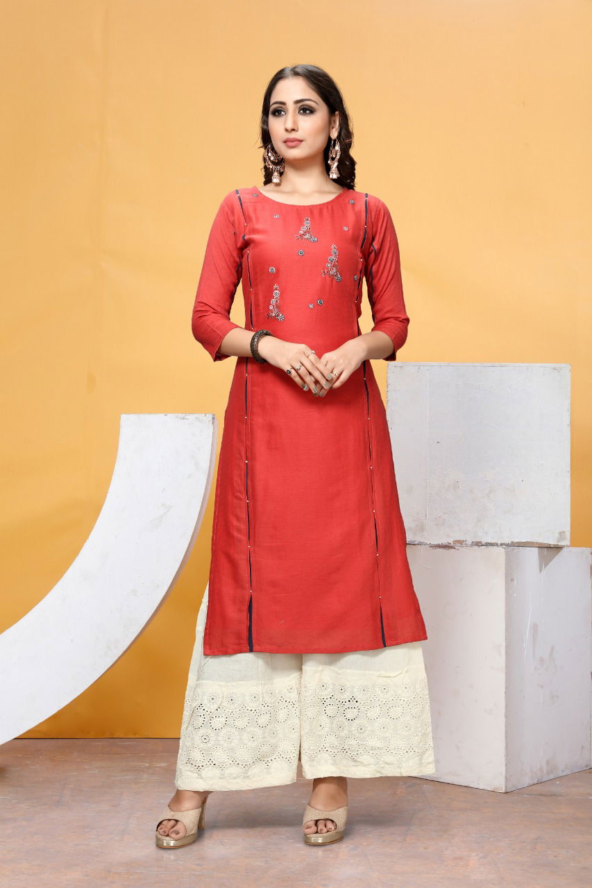 Retro Collection Of Latest Designer Party Wear Kurti With Bottom 