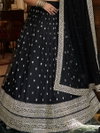 DZ 2237 Black Sequins Embroidery Work Georgette Designer Lehenga Choli Wholesale Price In Surat