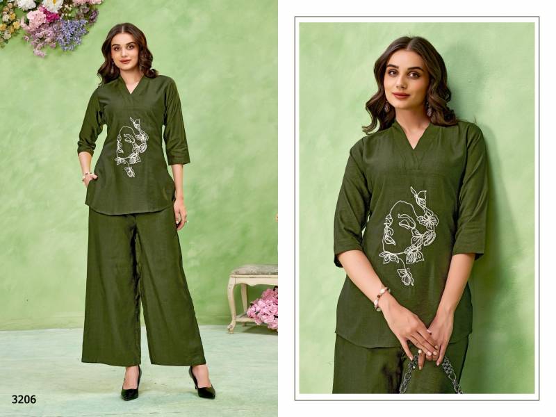 Ladies Flavour 3206 And 3207 Vatican With Dori Work Co Ord Set Wholesale In India