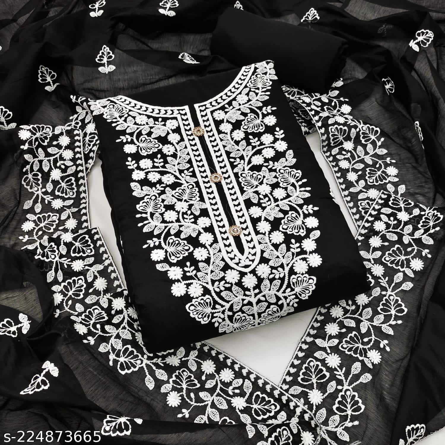 Md Designer Faux Georgette Non Catalog Dress Material

