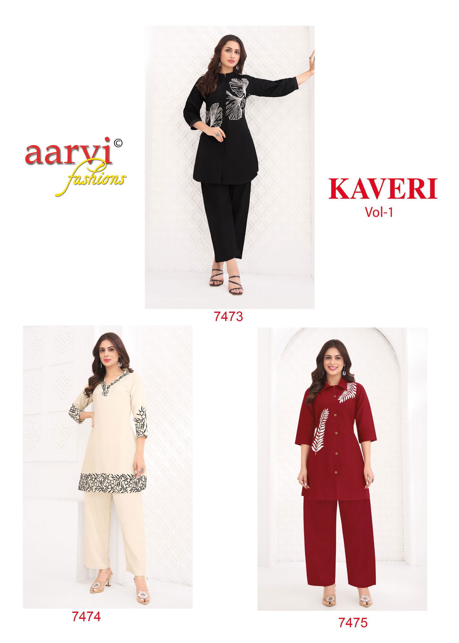 Kaveri Vol 1 By Aarvi Flex Cotton Fancy Co Ord Set Wholesale Shop In Surat