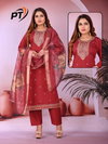 Shilpa Vol 1 By Pt Vertical Plan Kurti Wth Bottom Dupatta Wholesale Online
