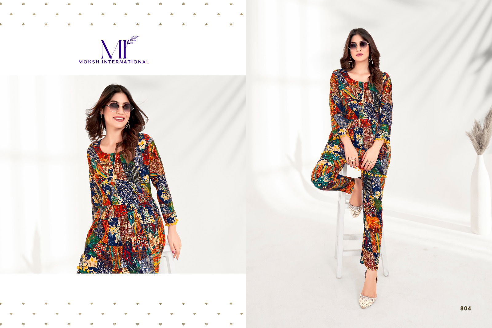 Milky Vol 1 By Moksh Printed Cord Set Western Catalog