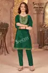 Peri Peri By Sangeet Zoba Silk Wholesale Kids Girls Wear Kurti With Bottom In India