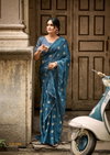 Durga By Sanskar Tex Prints Unique Georgette Saree For Womens Wholesalers In Delhi