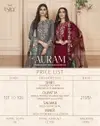 Auram By Esta 101 To 106 Organza Silk Designer Salwar Suits Suppliers in India