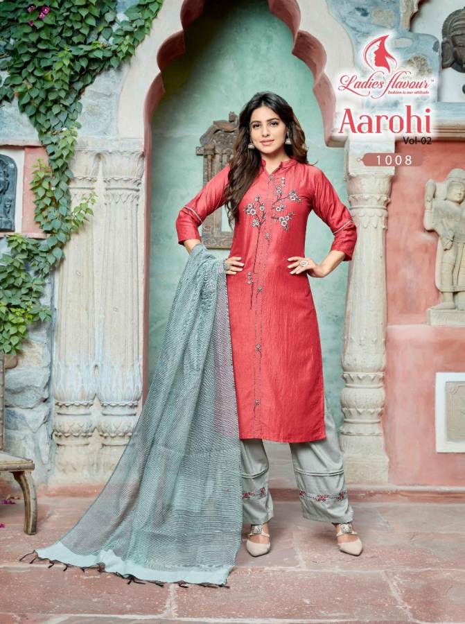 Ladies Flavour Aarohi 2 Latest fancy Designer Ethnic Wear Heavy Chinon Ready Made Collection
