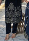Tehmina By Afsana Velvet Zari Work Readymade Suit Wholesalers In Surat
