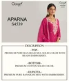 Aparna 4539 By Ganga Banarasi Mul Designer Salwar Suits
