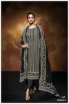 Nilofer 3696 By Ganga Cotton Satin Embroidery Salwar Suit Suppliers In India
