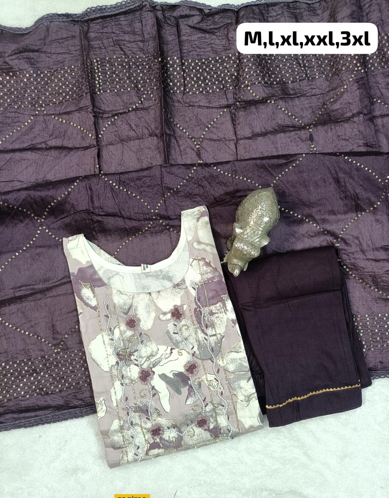 Virat Hand Work Masleen Kurti With Bottom Dupatta Catalog
