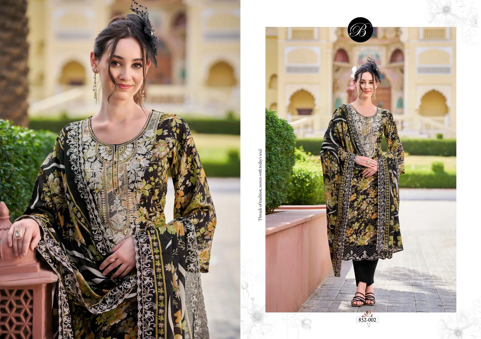Tanaya By Belliza Viscose Rayon Printed Dress Material Wholesalers In Delhi