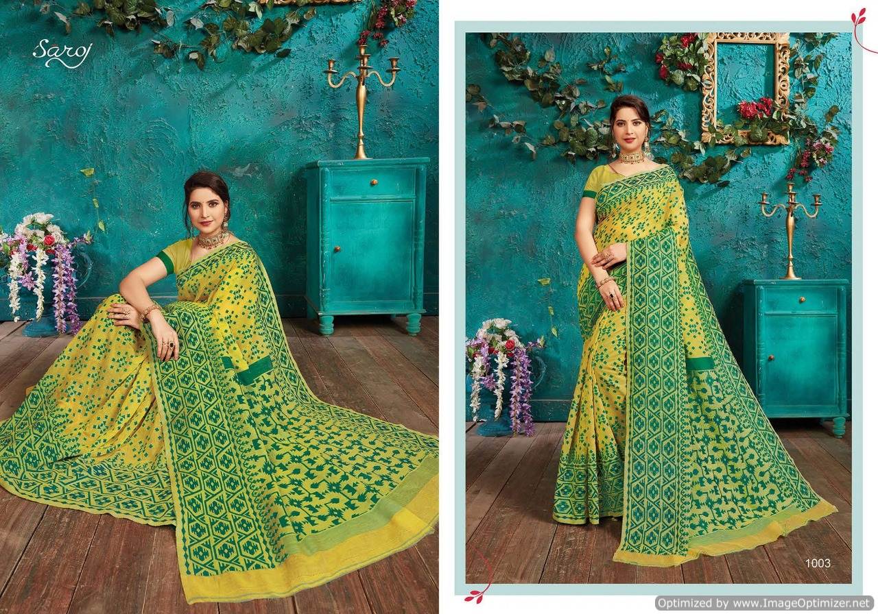 Saroj Monisha Latest Collection Of Regular Wear Cotton Saree 