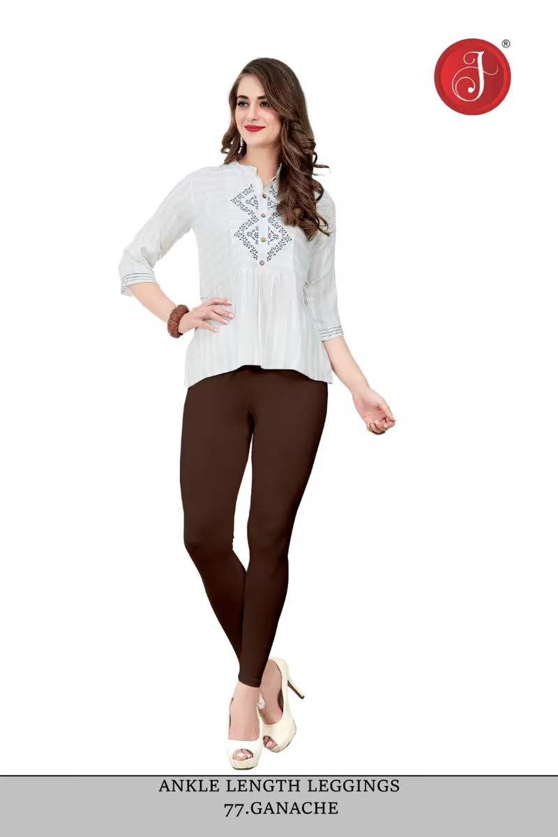 Ankle Cotton Lycra Leggings Western Catalog