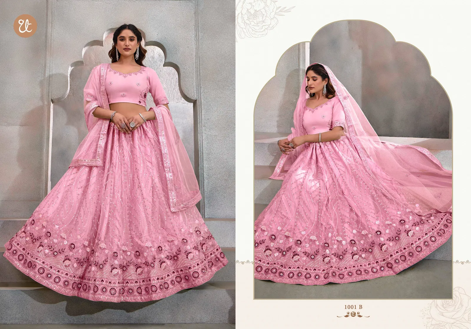 Eeva Vol 1 By Tt Butterfly Net Party Wear Lehenga Choli Wholesale Online