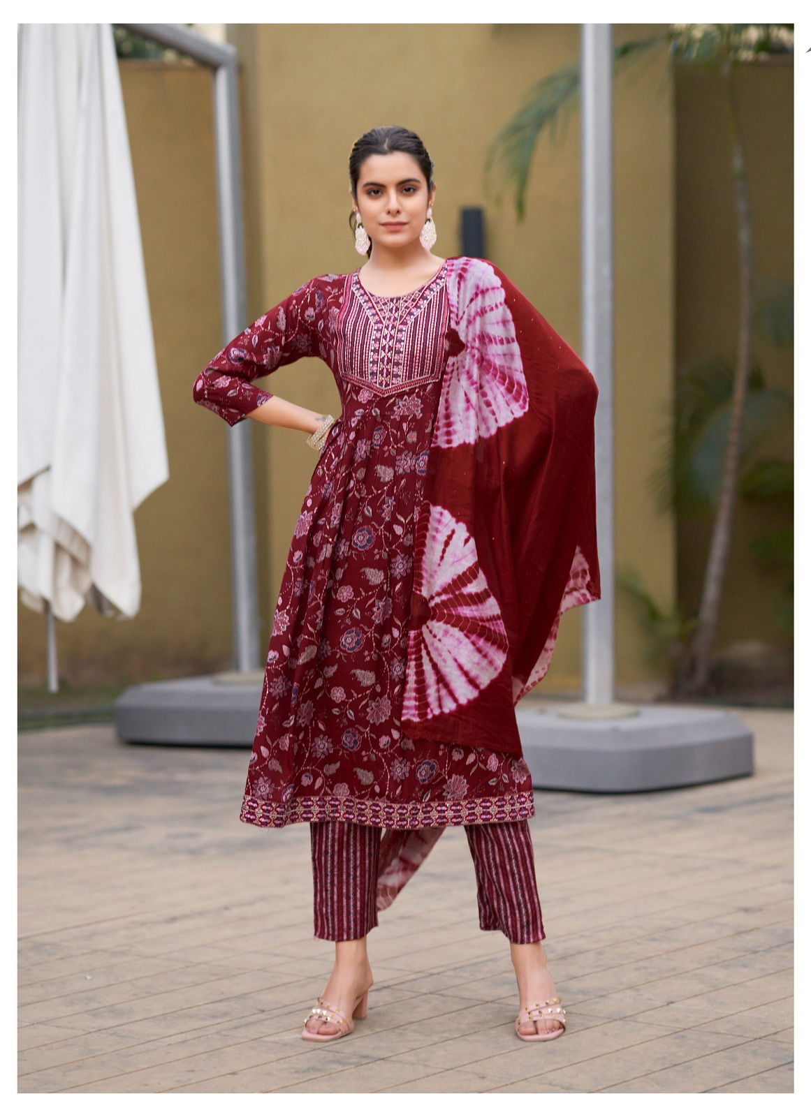 Sara Vol 15 By Mystic 9 Naira Rayon Kurti With Bottom Dupatta Orders In India