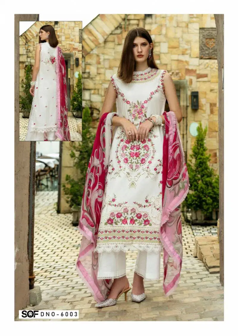 Aliya B Vol 6 By Sof Lawn Printed Dress Material Best Wholesale Shop In Surat