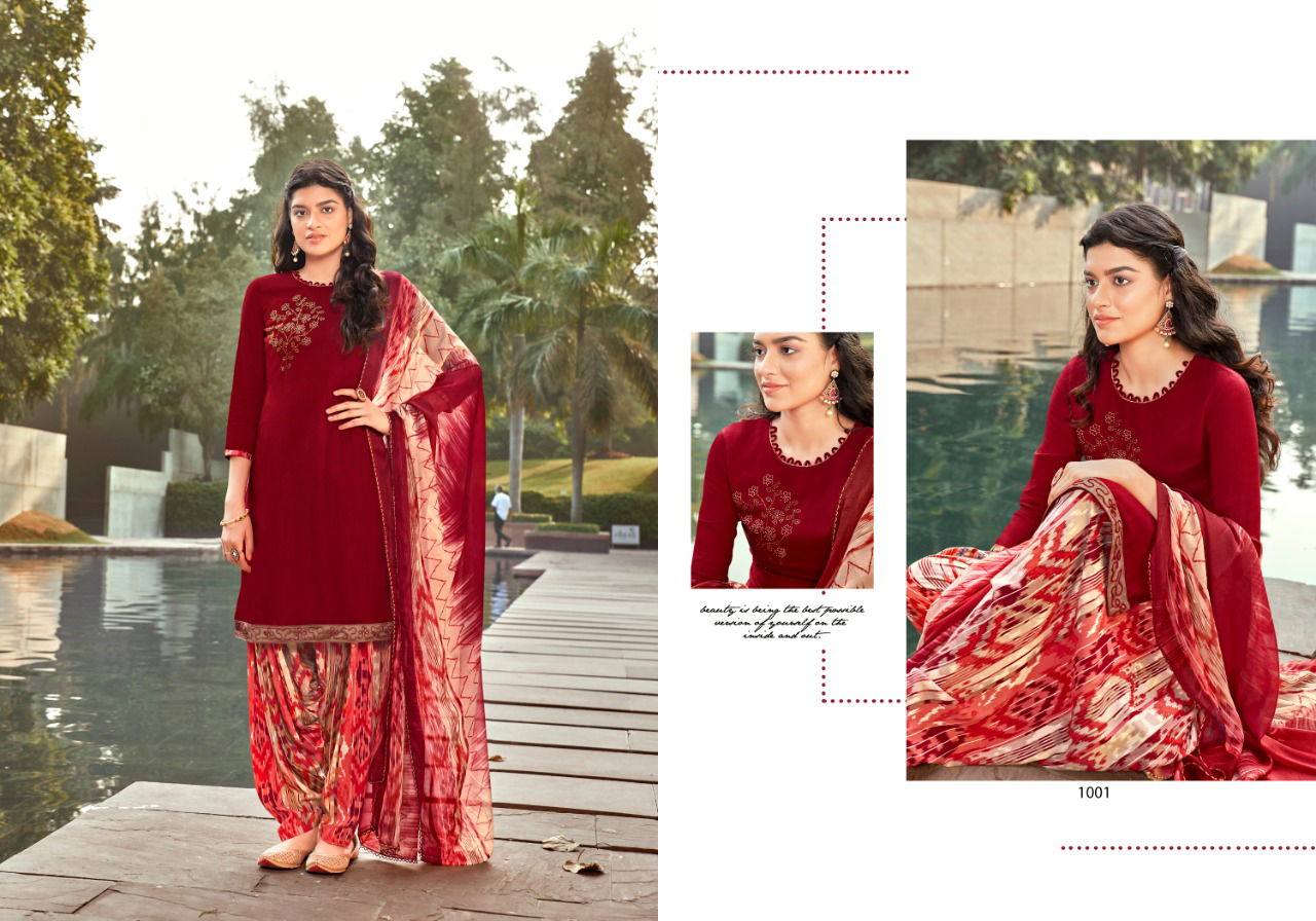 Sweety Pepsi 11 Casual Wear Designer Rayon slub with swaroski work Dress Material Collection
