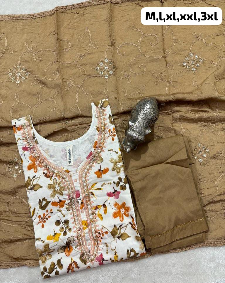 Virat Hand Work Kurti With Bottom Dupatta Catalog
