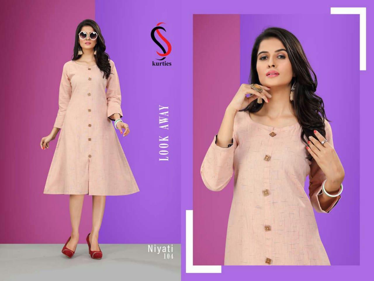 SS Niyati Latest Anarkali Style Three Fourth Hand Stylish Kurtis Collection  