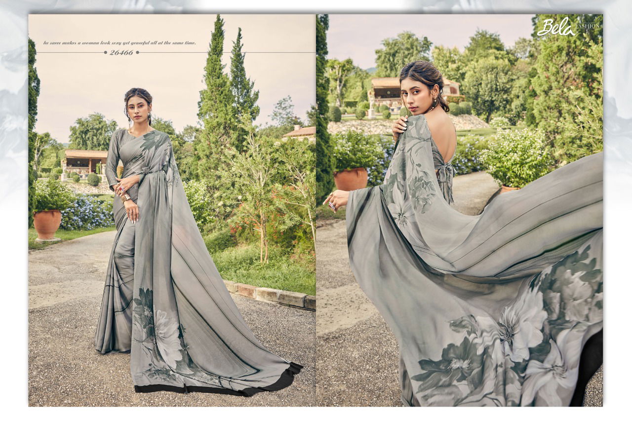 BELA SILKY VOL-7 Latest Fancy Festive Wear Satin Silk Digital Printed saree Collection