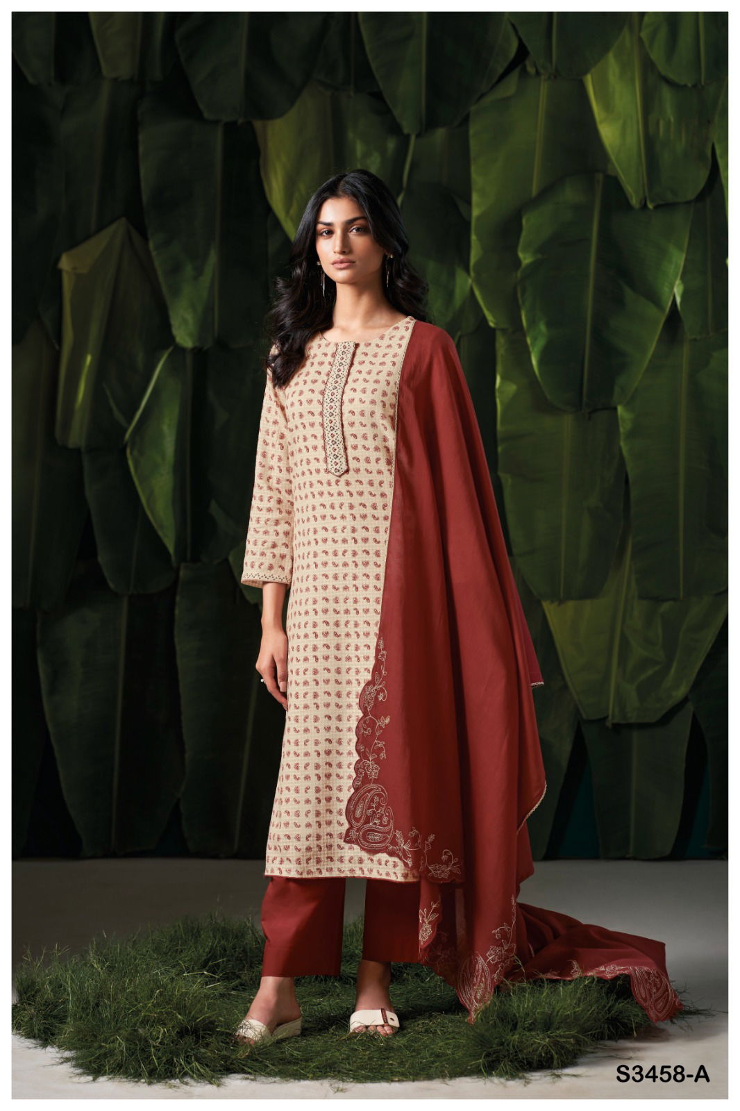Frieda 3458 By Ganga Cotton Printed Designer Salwar Suit Suppliers In India