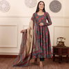 Dhruvi 329 Viscose Printed Surat Anarkali Kurtis With Bottom Dupatta Wholesale Market
