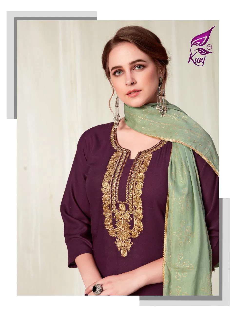 Kunj Kainaat Vol 01 Latest Exclusive Festive Wear Designer Ready Made Plazzo Suit Collection 