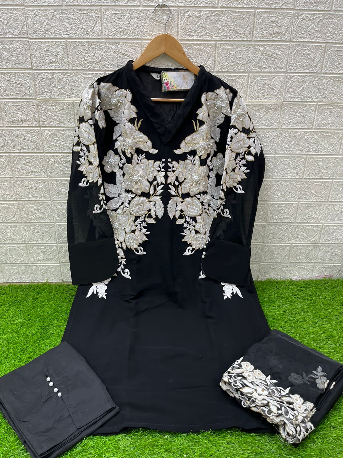 1377 Laxuria Trendz Faux Georgette Western Wear Tunic Kurti With Bottom Wholesale Online
