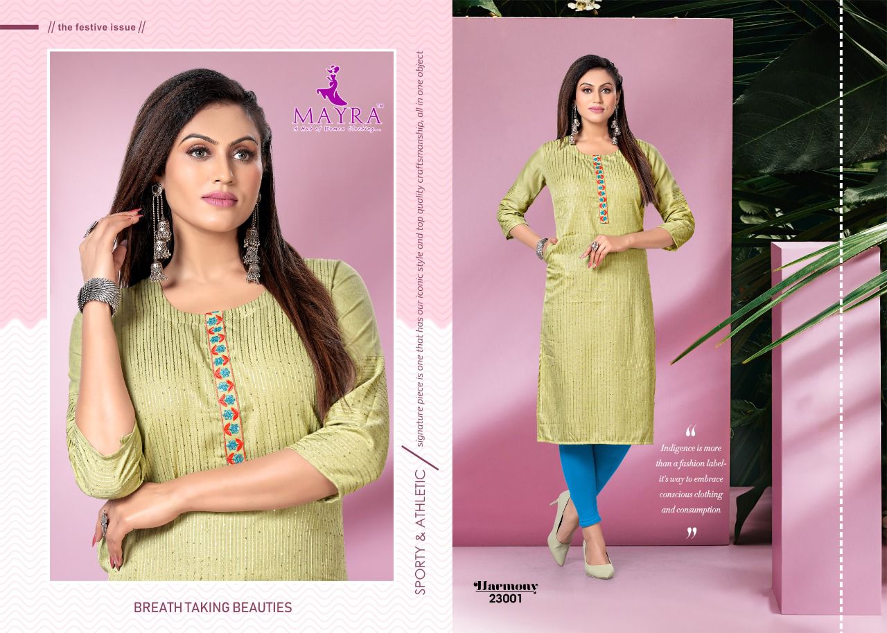 Mayra Harmony Cotton Daily Wear Printed Designer Kurti Collection