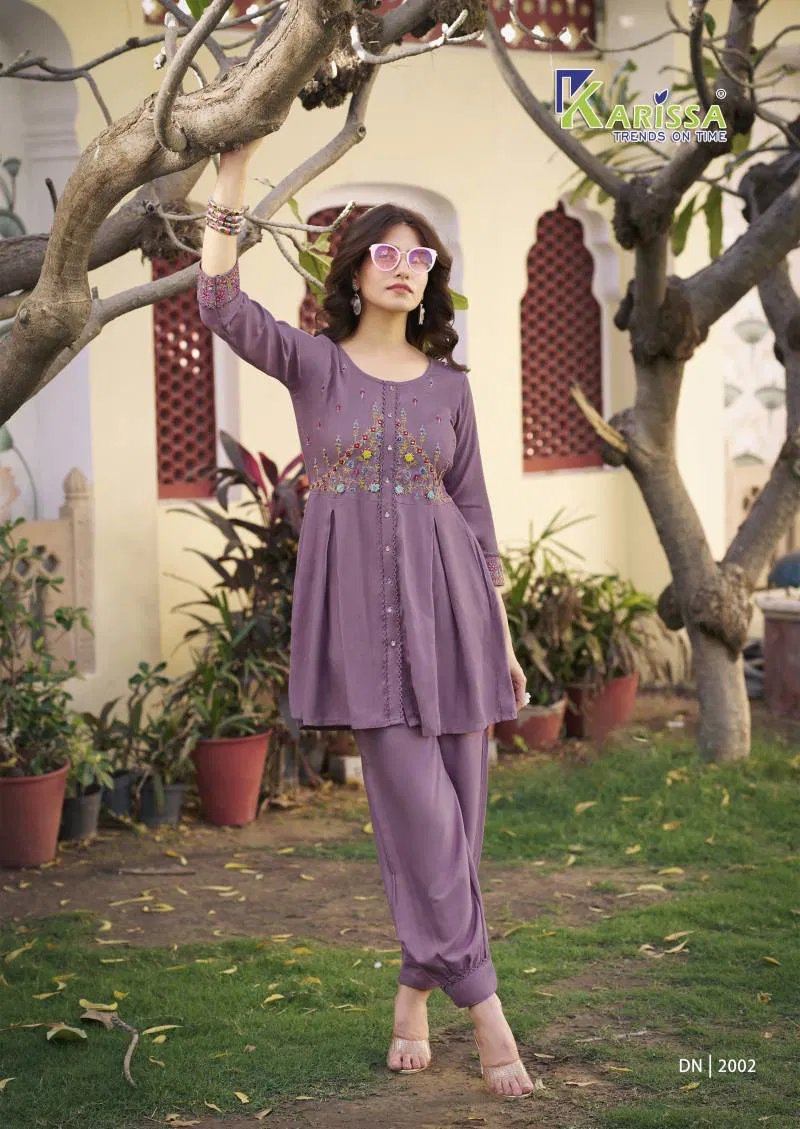 Celina Vol 2 By Karissa Viscose Rayon Slub Co Ord Set Wholesale Price In Surat