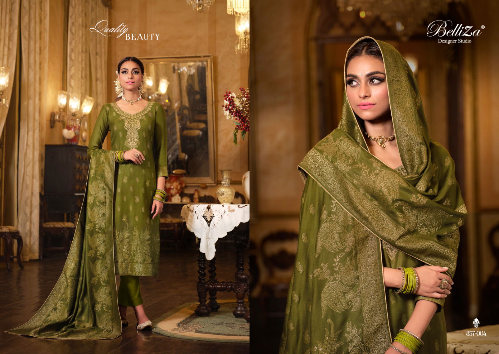 Gulbahaar By Belliza Winter Wear Woollen Pashmina Dress Material
