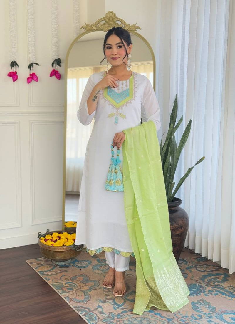 Shivangi 1 Chanderi Viscose Kurti Bottom With Dupatta Wholesale In Delhi
