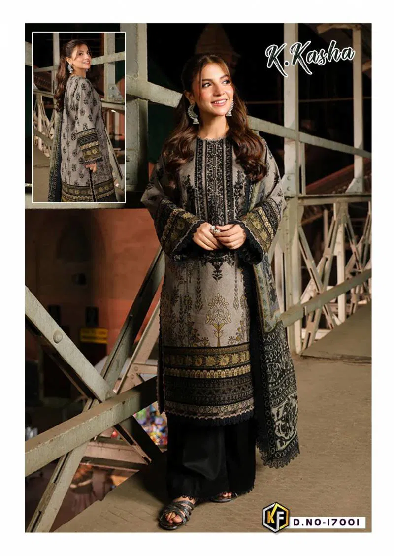 Keval K Kasha Vol 17 Heavy Cotton Dress Material Wholesale Market Surat
