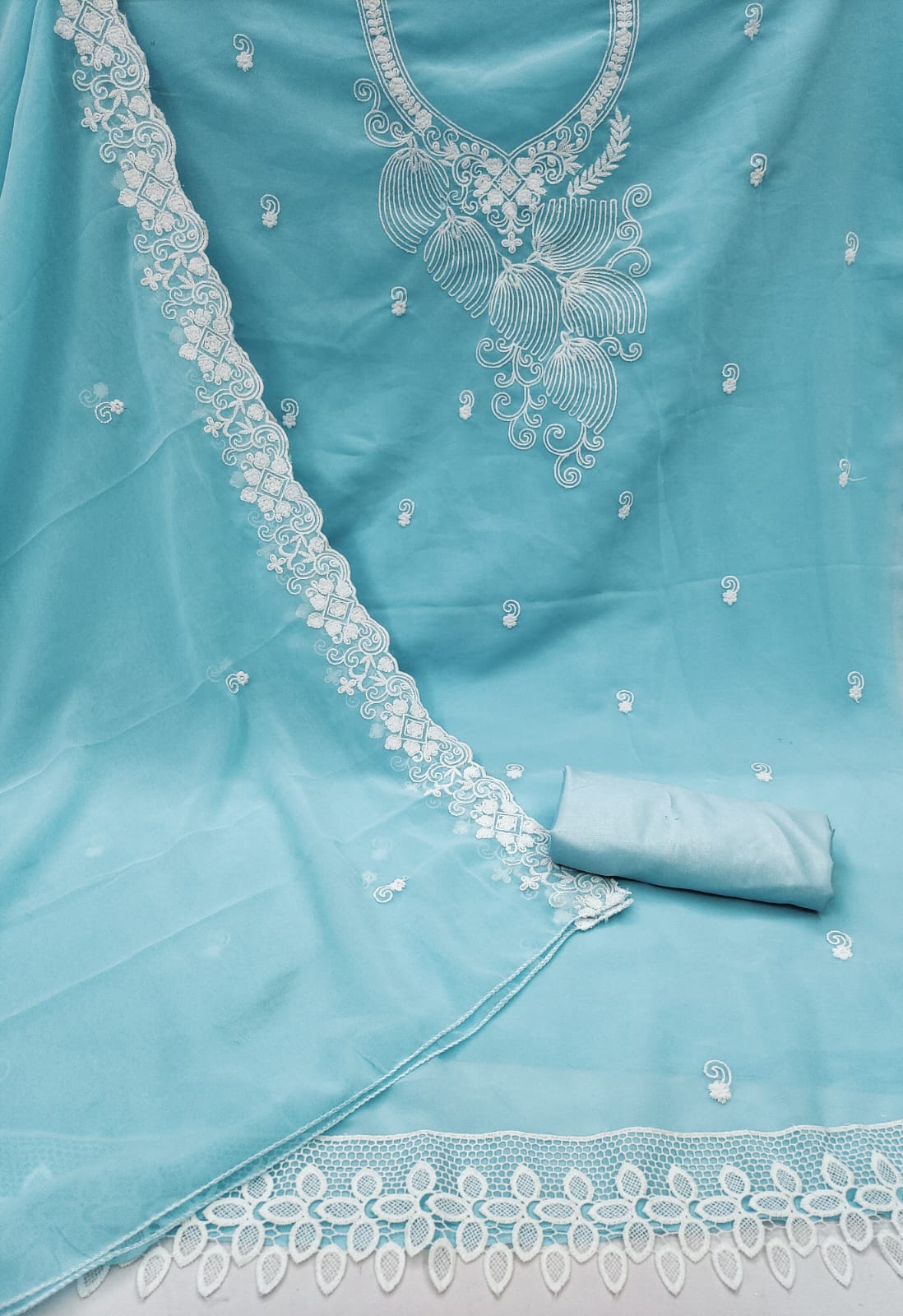 Nitya Nx Designer Georgette Non Catalog Dress Material 