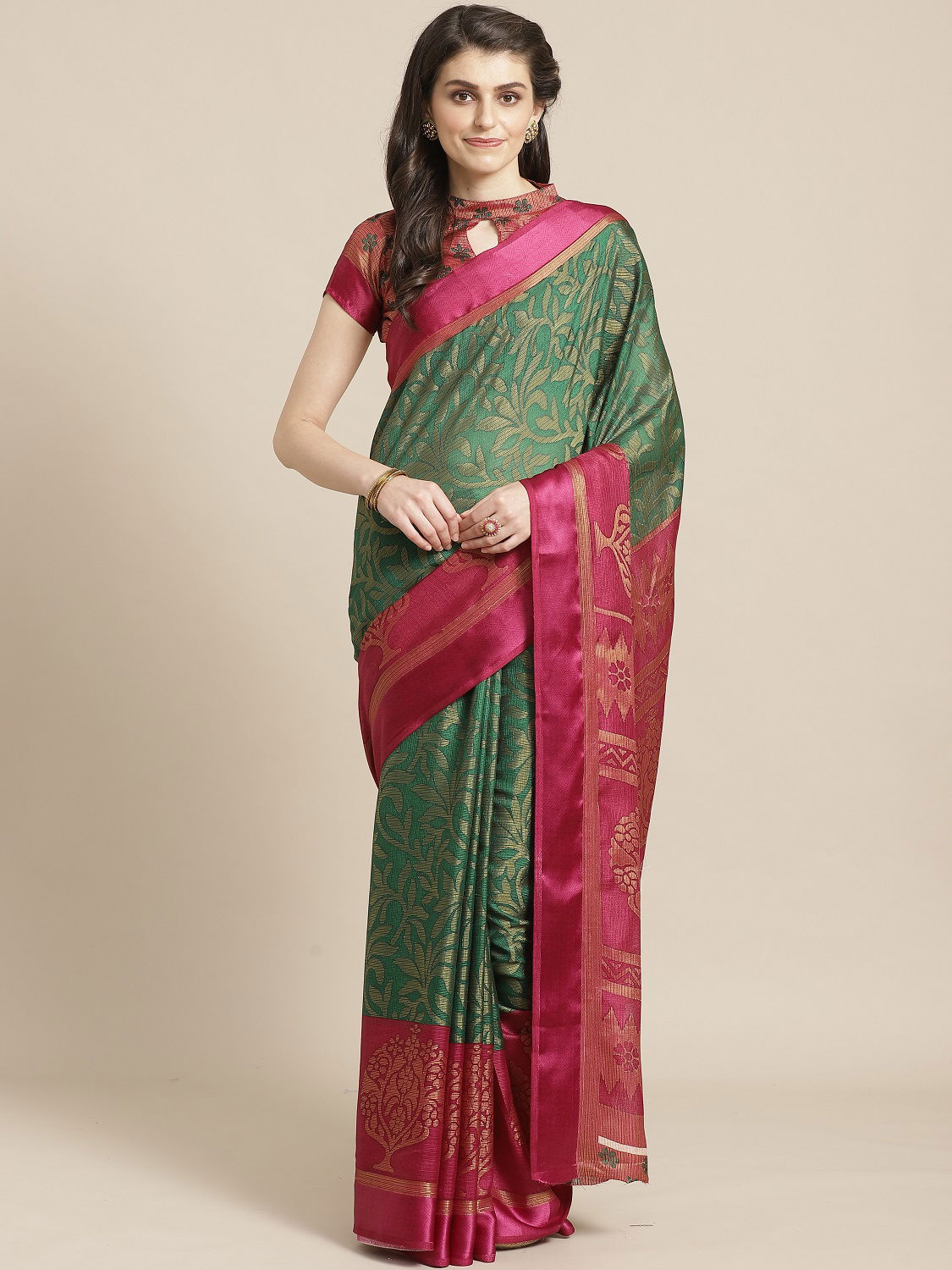 Latest Designer Fancy Wear Brasso Saree Collection 
