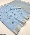 Rajyog Sanjoli Handloom Cotton Silk Embroidery Saree Wholesalers In Surat