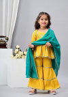 Naisha Kids 02 Rayon Kurta Sharara With Dupatta Wholesale Suppliers In Mumbai