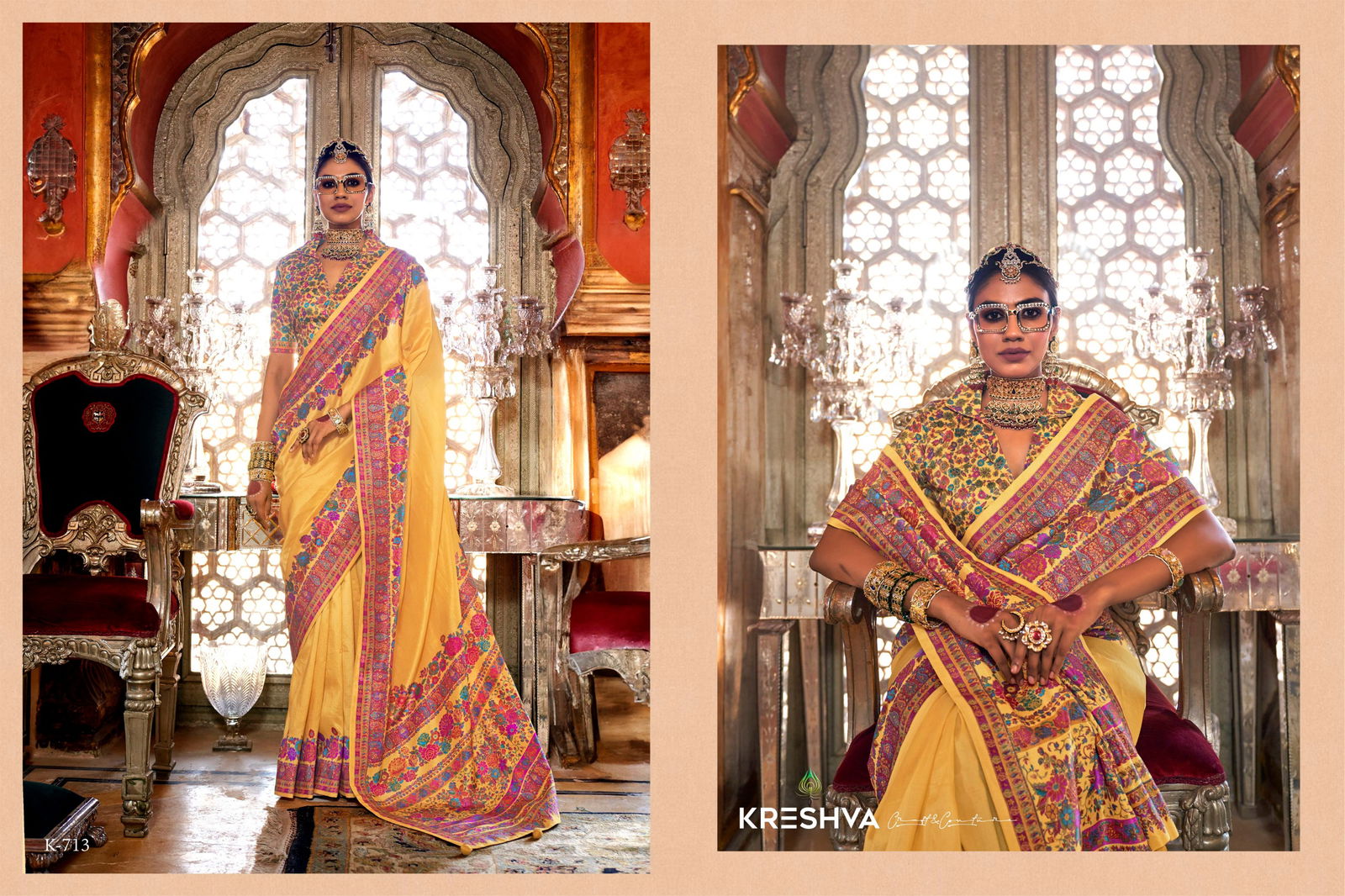 Padmaja By Kreshva Silk Printed Wholesale Sarees Wholesale In India