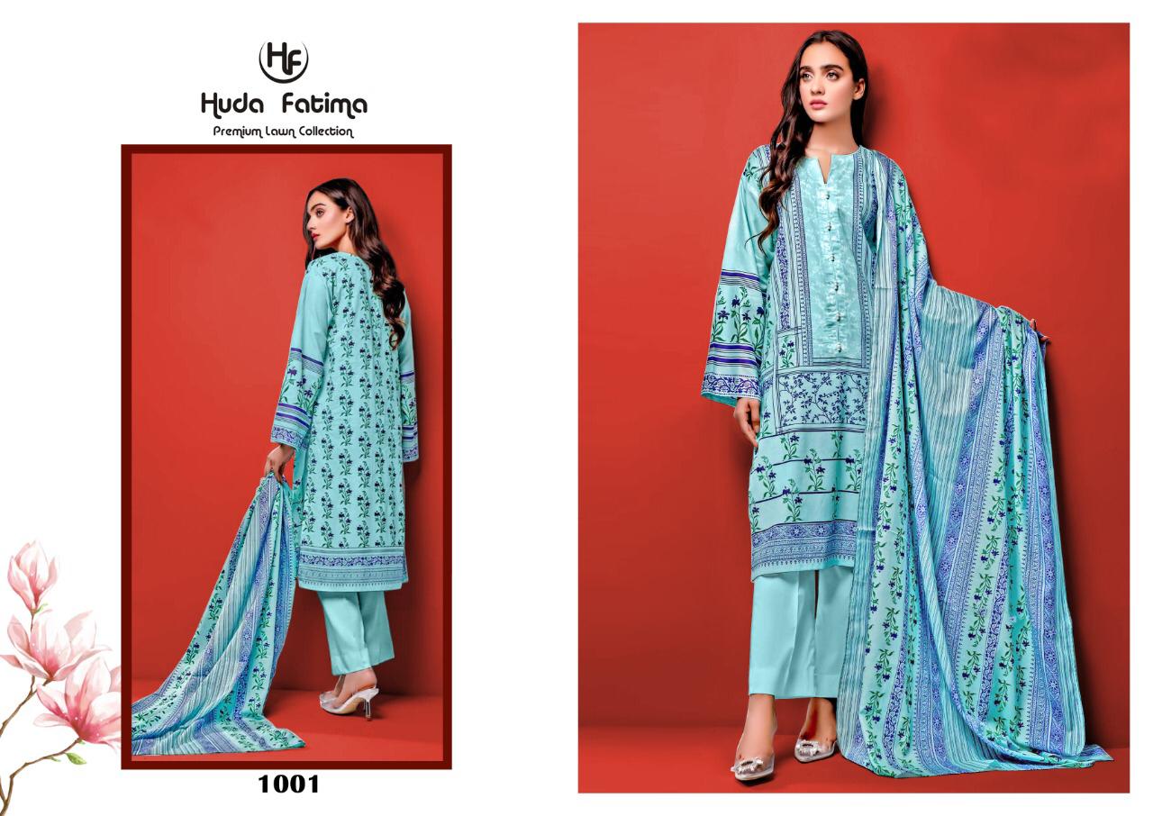 Huda Fatima Spring Lawn Collection 2020 New Designer Printed Karachi Dress Material 