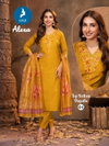 Alexa By Kaya Vertican Silk Online Kurti With Bottom Dupatta Wholesale