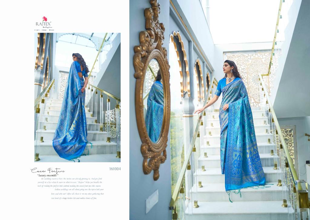 Rajtex Kashna Latest Designer Party Wear Soft silk weaving Saree Collection
