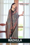 Madhula By Vallabhi Chiffon Brasso Ethnic Printed Saree Orders In India