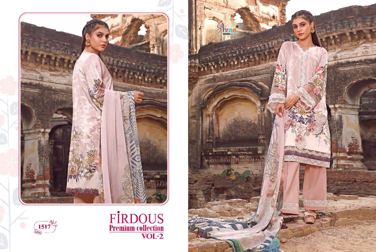 Shree Firdous Premium Collection Vol 2 Latest Designer Digital Printed With Patch Embroidery Work Jam Cotton Pakistani Salwar Suits Collection