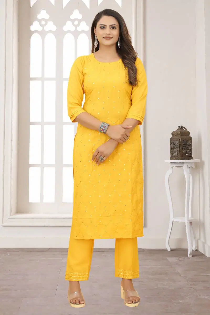 Tanyaa P 149 Cotton Casual Wear Kurti With Bottom Wholesale Market