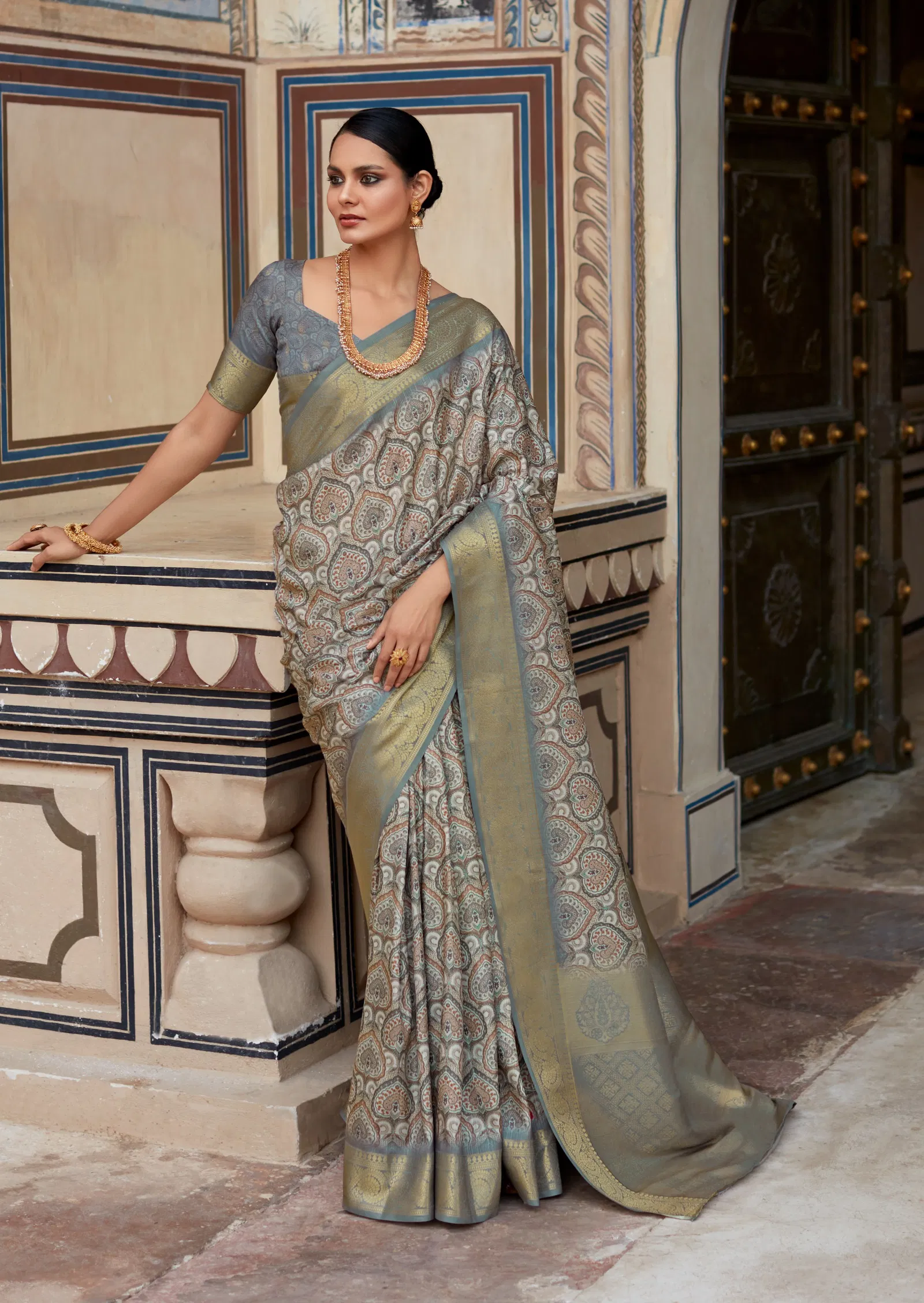 Rashmika Silk By Rajpath Handloom Silk Printed Saree Exporters In India