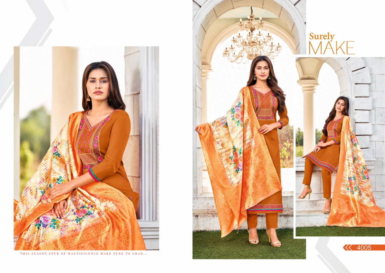 Khanak Latest Fancy Designer Regular Casual Wear Jam Cotton Designer Ethnic Wear Dress Material Collection
