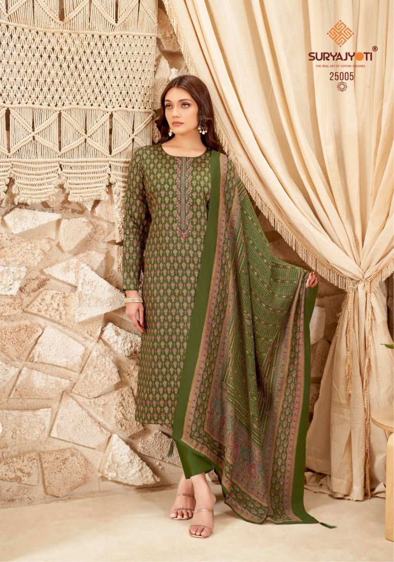 Kalki Vol 25 By Suryajyoti Jam Satin Printed Dress Material Wholesale Online