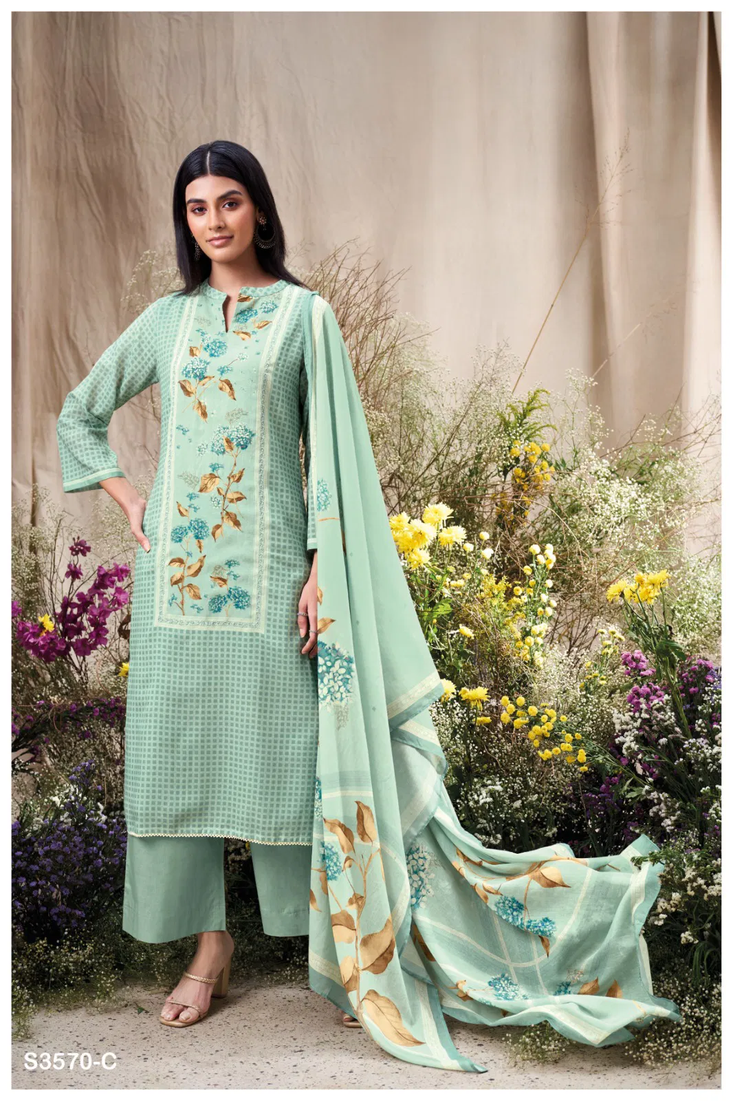 Francis 3570 By Ganga Cotton Printed Salwar Suit Wholesalers In Delhi
