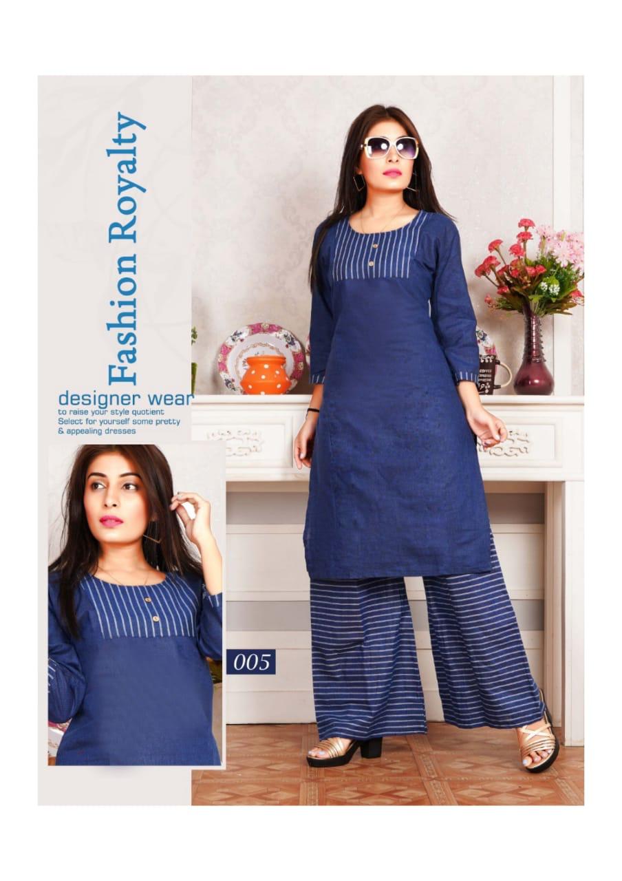 Trendy Plazzo Express Latest Regular Wear South Cotton Handloom Kurti With Bottom Collection
